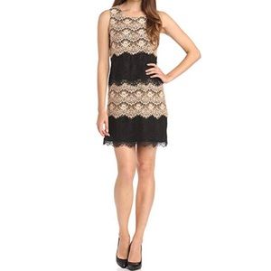 [Jessica Simpson] tiered lace sheath dress